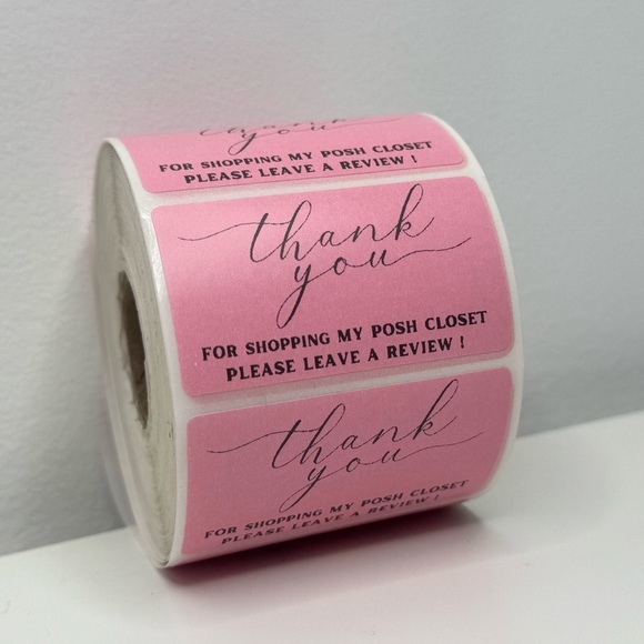 Thank You for Shopping My Posh Closet Sticker Labels – 100 pcs 2in - Picture 11 of 12